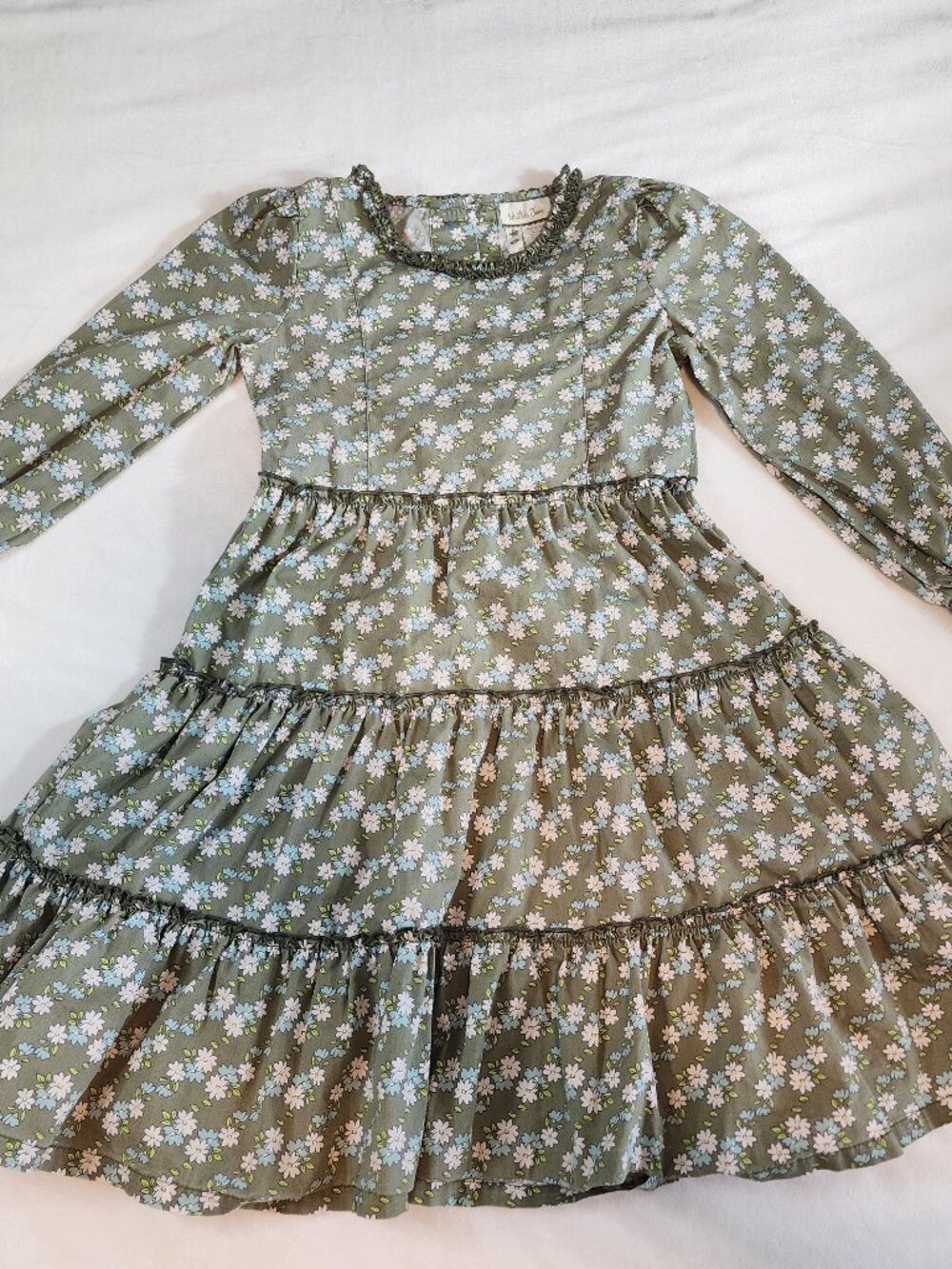 Matilda Jane Dawning Bloom Floral Tiered Dress Size 6 Wonderful Parade Boho